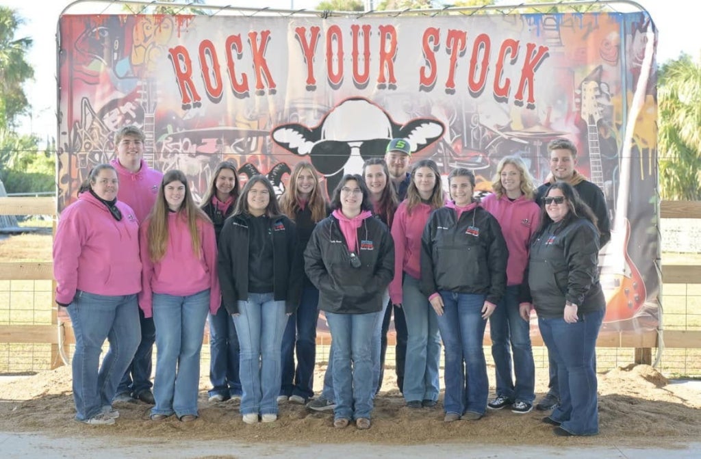The 2024-25 team hosts the ninth annual “Rock Your Stock” livestock show.
