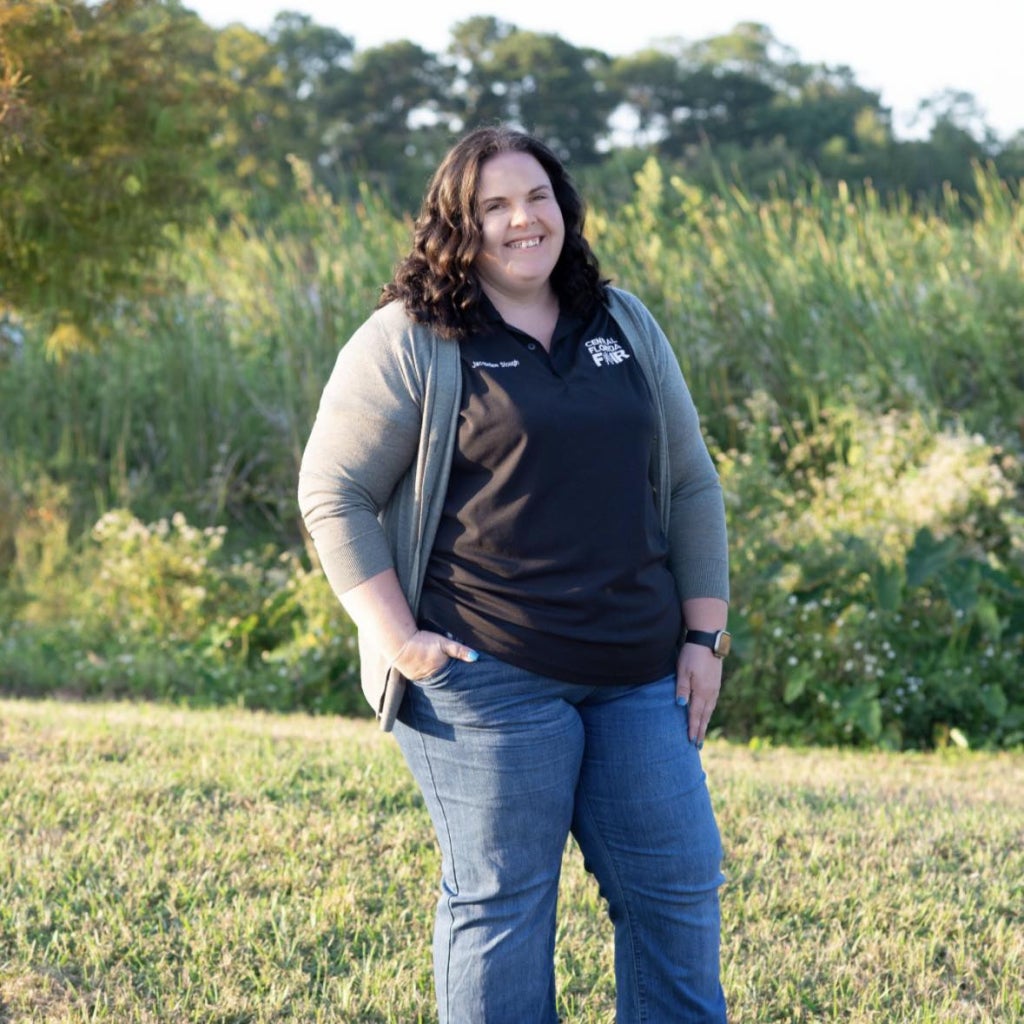 Jacqueline Stough, the livestock and education manager for CFF.