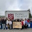 The Rome Middle School CTSO's department in front of The Salvation Army truck, ready to make the donations.