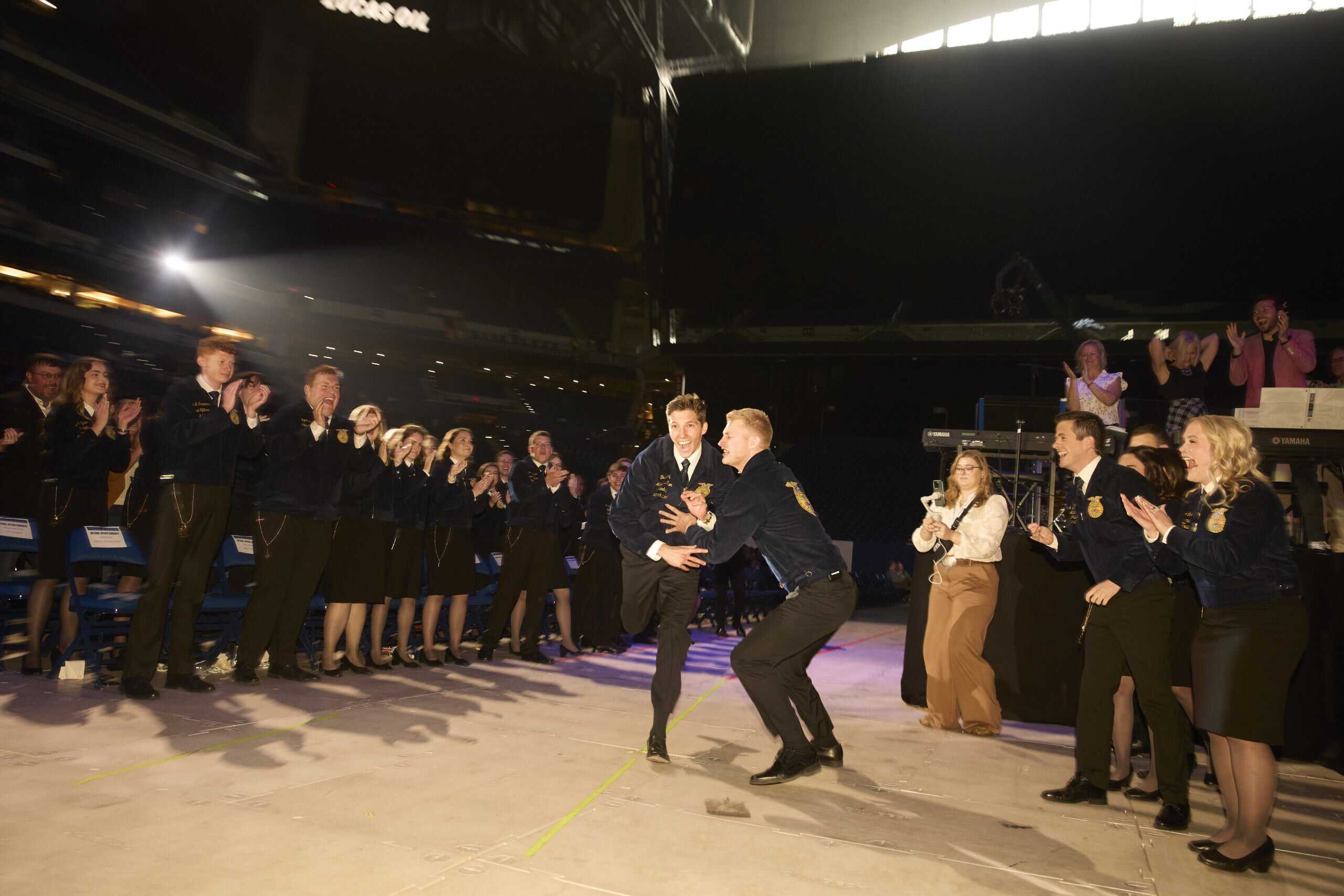 Myers runs onto the national stage after his name was called for National FFA President.