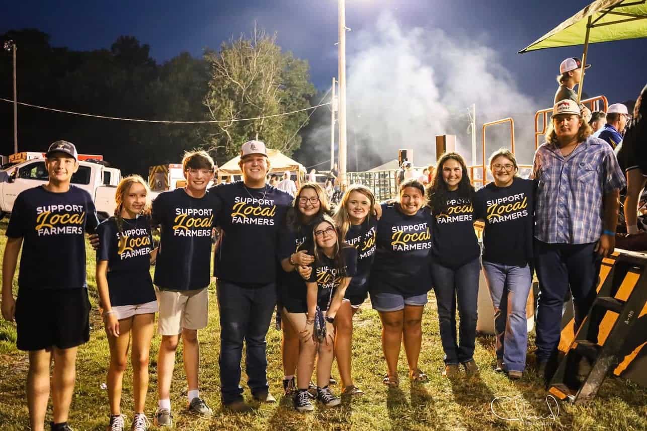 Laurel County FFA members at the battle of the blue and gold.
