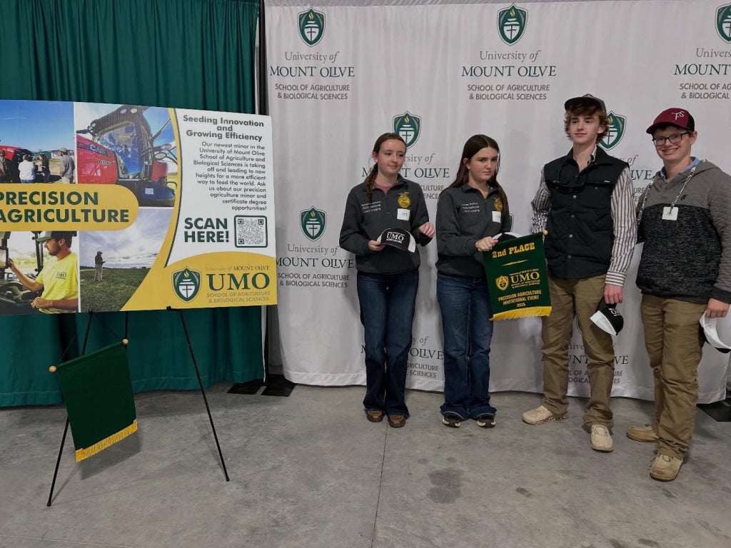 North Iredell receiving their second place award.