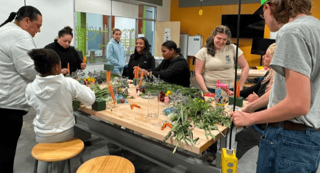 Eastern View FFA members teach Culpeper community members the many skills needed to create a beautifully crafted floral arrangement.