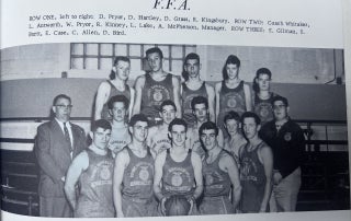 The 1961 Mars Hill FFA basketball team.