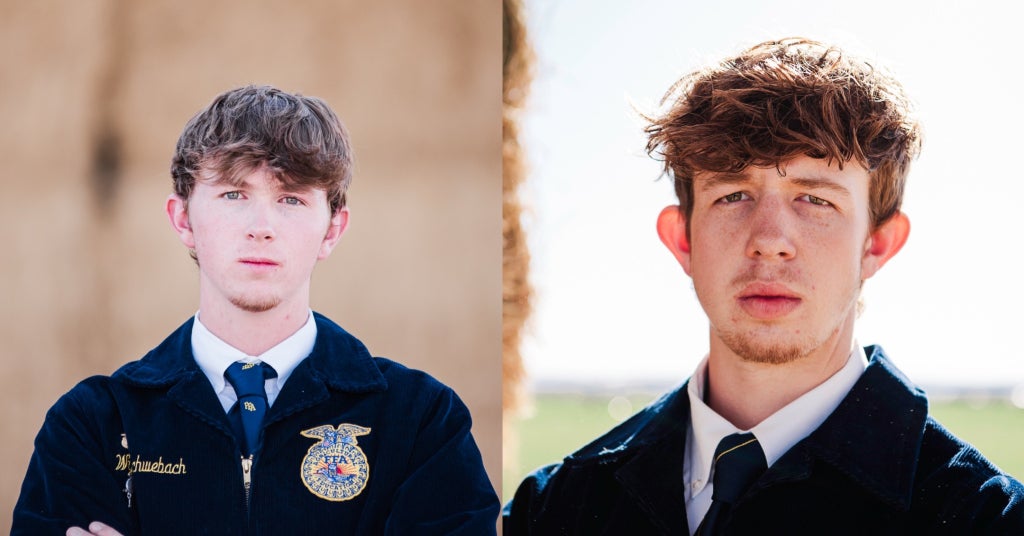 Wylie Schwebach (left) and his brother, Aiden Schwebach (right)