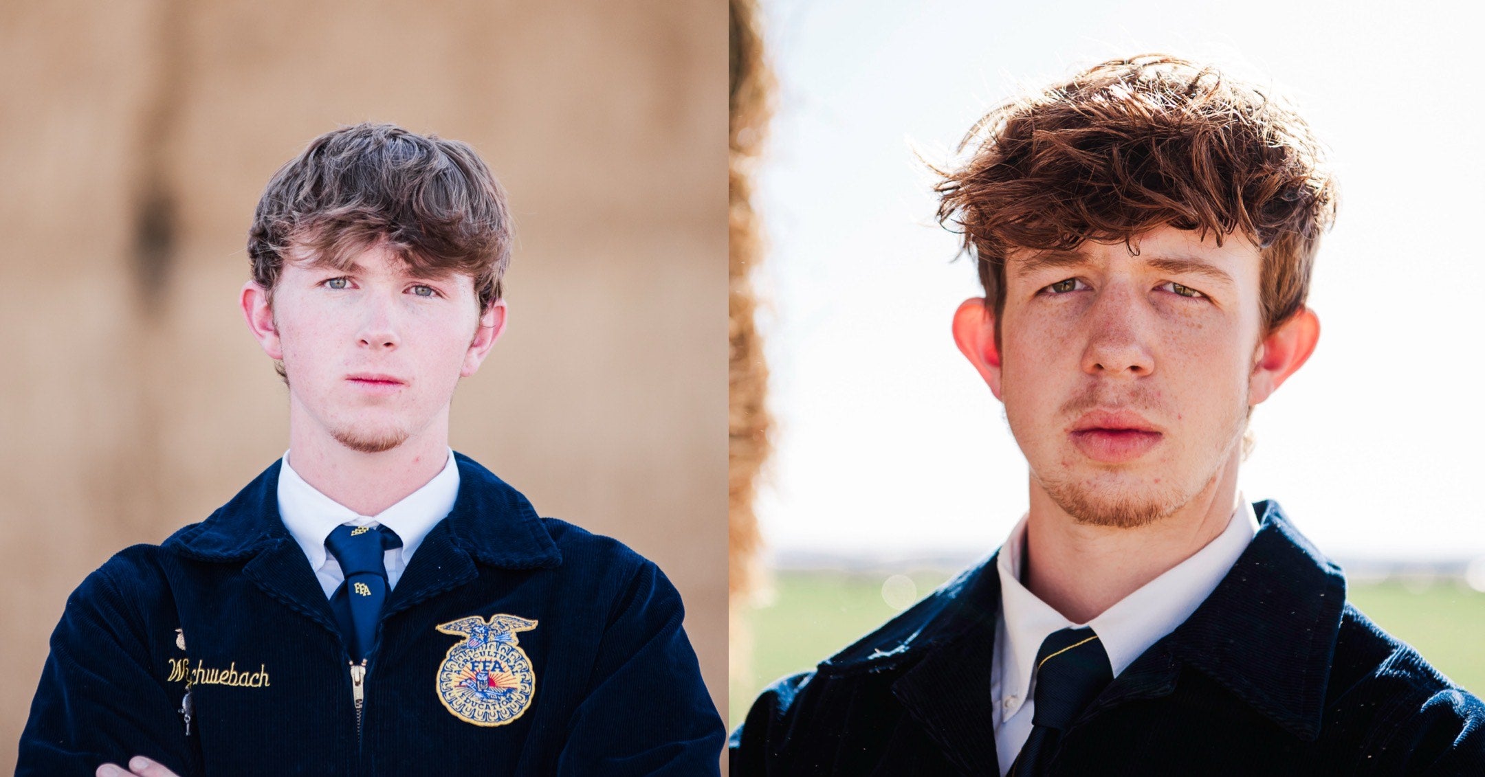 Wylie Schwebach (left) and his brother Aiden Schwebach (right)