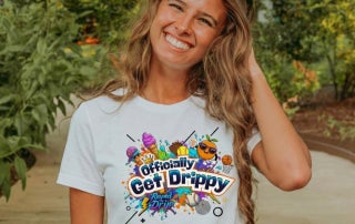 What began as a creative idea is now a nationwide brand, as Oklahoma FFA member PiperRilee Sawatzky models a design from her SAE-based clothing business, Officially Get Drippy.