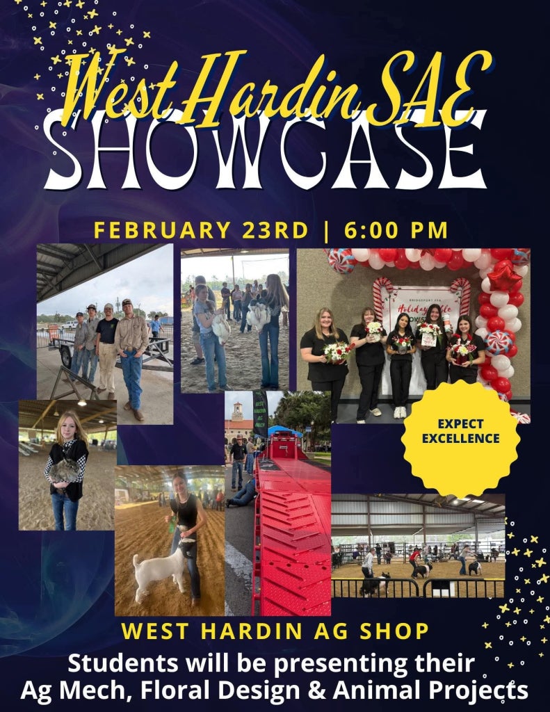 A graphic about the West Hardin SAE Showcase event.