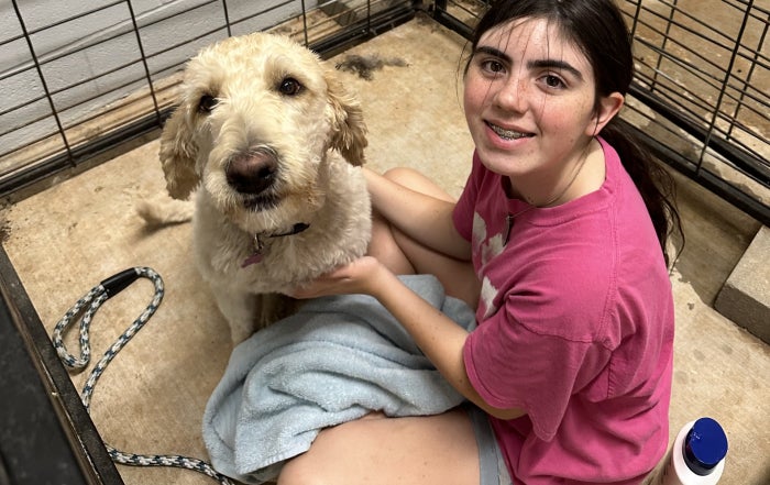 Hands-on experiences through FFA have helped Mikaela Yandell turn a lifelong passion for animals into real preparation for a future in veterinary medicine.