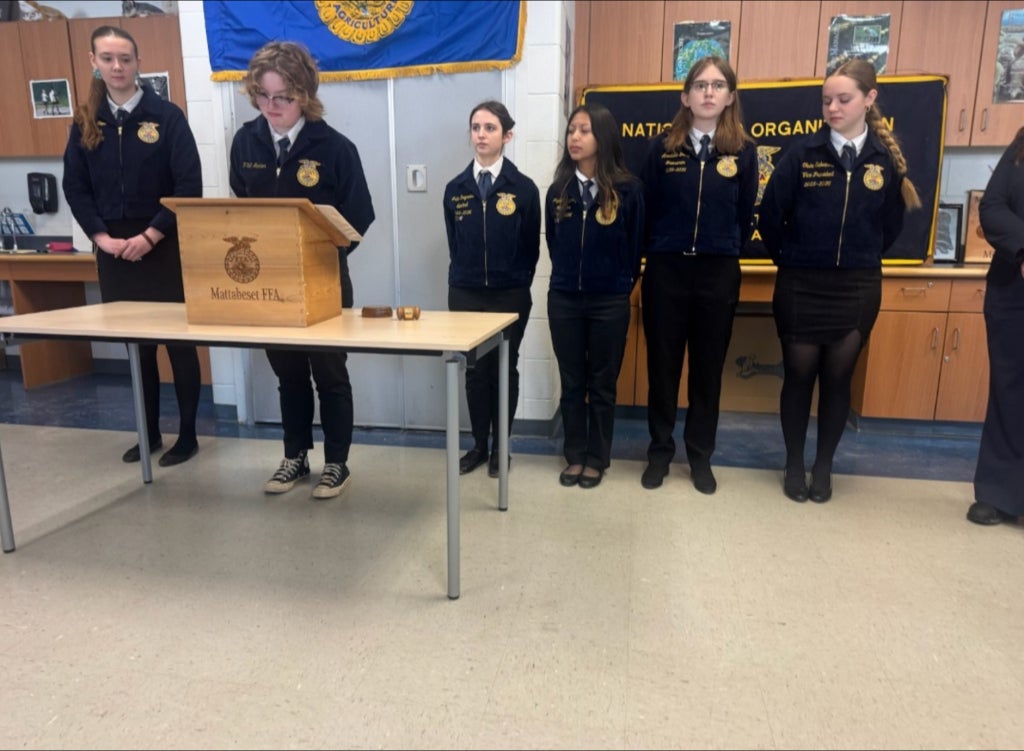 Mattabeset FFA Chapter holds their annual Greenhand FFA Degree ceremony.