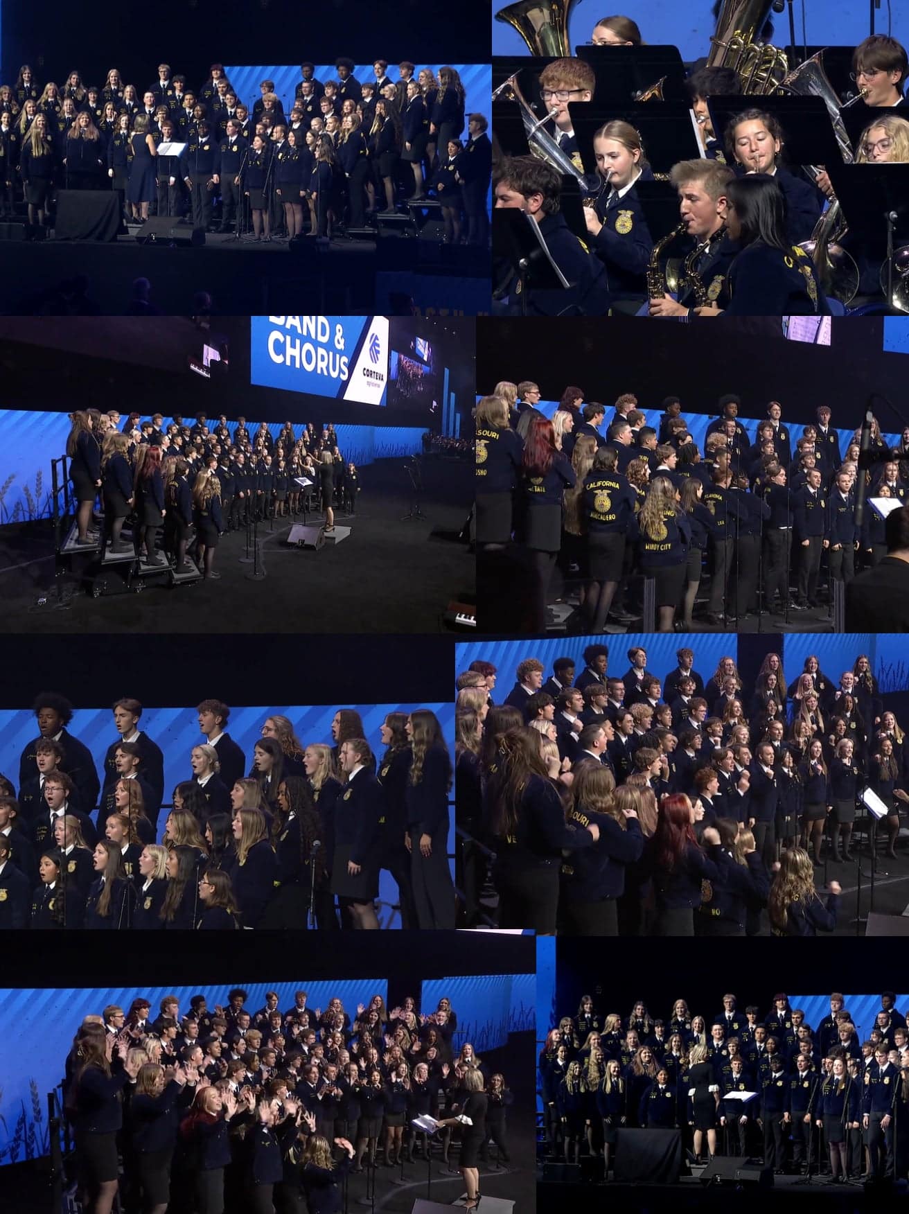 National FFA Chorus members having the “Best Day of My Life,” featuring a surprise from our friends in the National FFA Band.