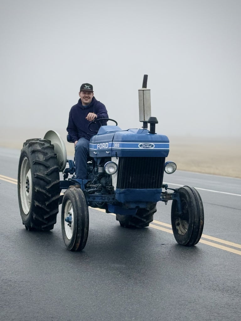 The Boyd family uses this 1983 Ford 3610 to haul hay and do landscaping.