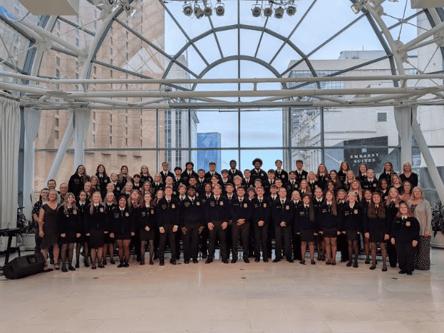 Members, directors and chaperones of the 2025 National FFA Chorus.