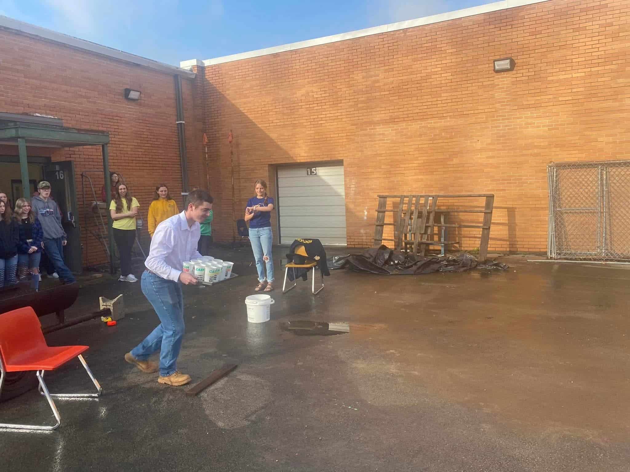 FFA members participate in fun games throughout National FFA Week. 