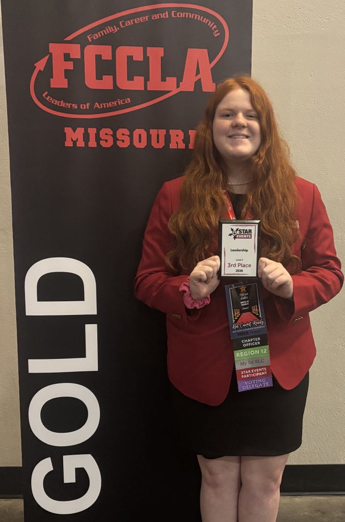 Eaton after competing in an FCCLA competition.