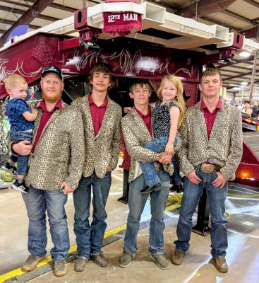 Sponsor and team get ready for judging.