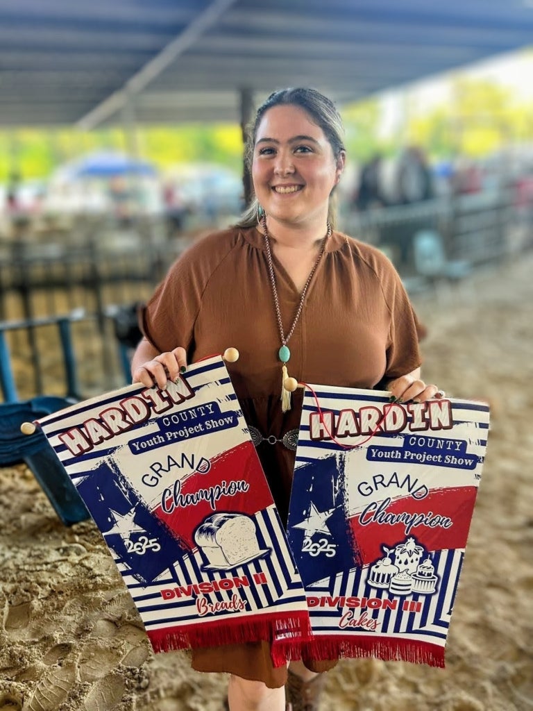 Cheyenne Steele wins big at Hardin County Youth Project Show.
