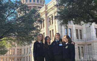 West Hardin FFA Officers at the Capitol