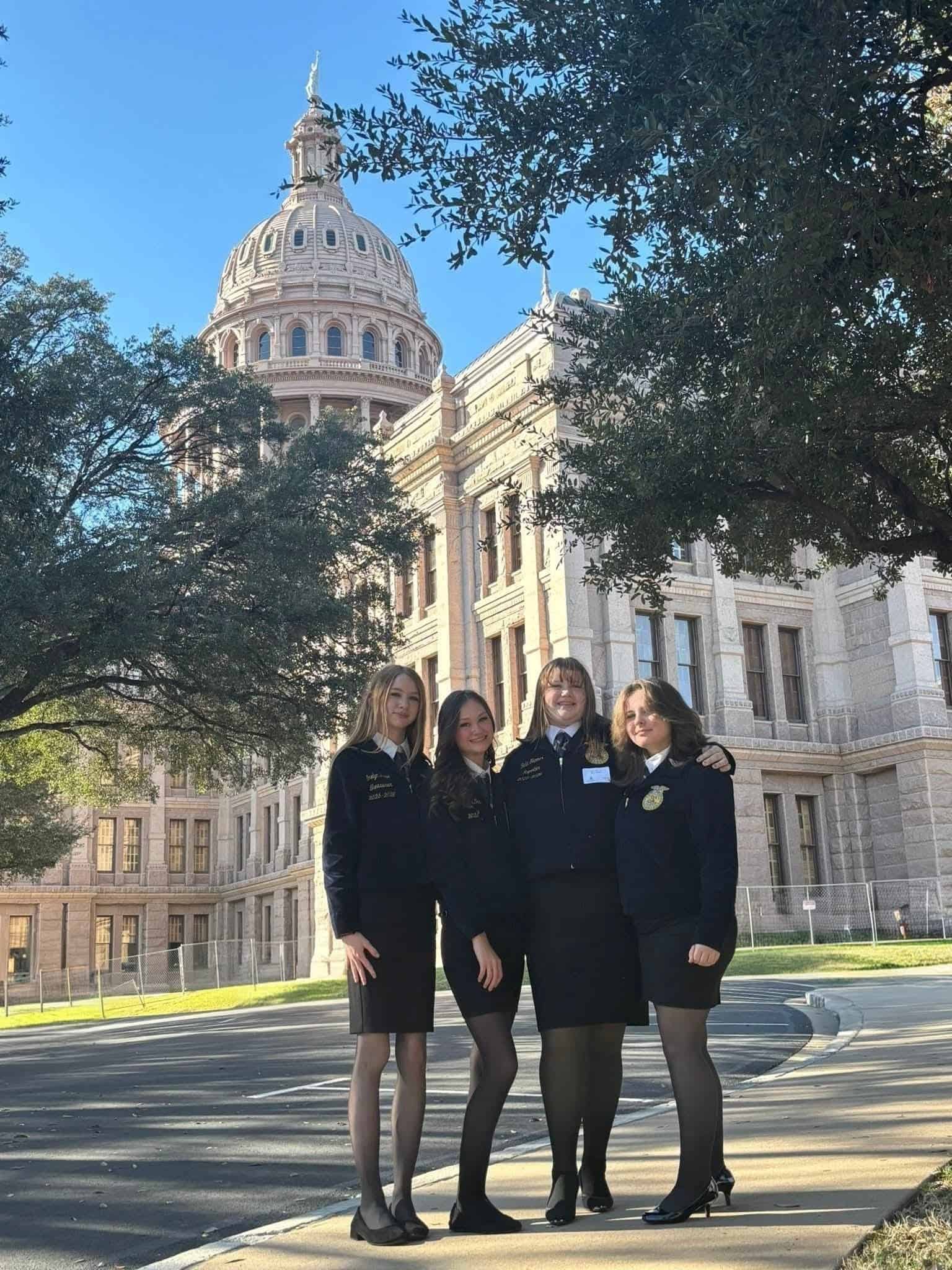 West Hardin FFA Officers at the Capitol