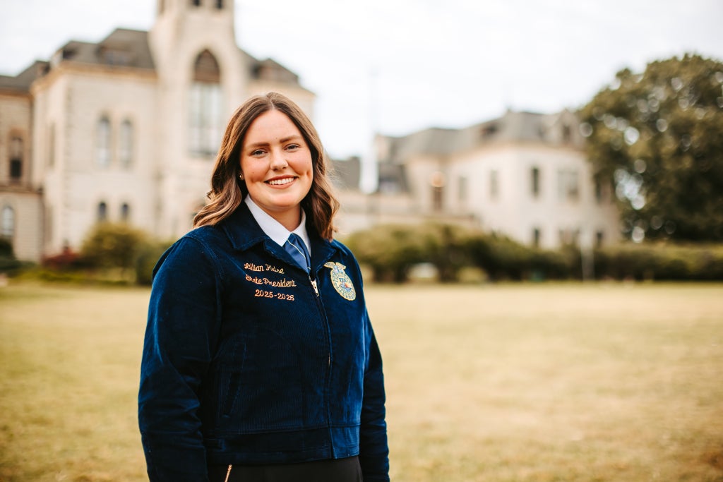 Lillian Hulse, state president of the Kansas FFA.