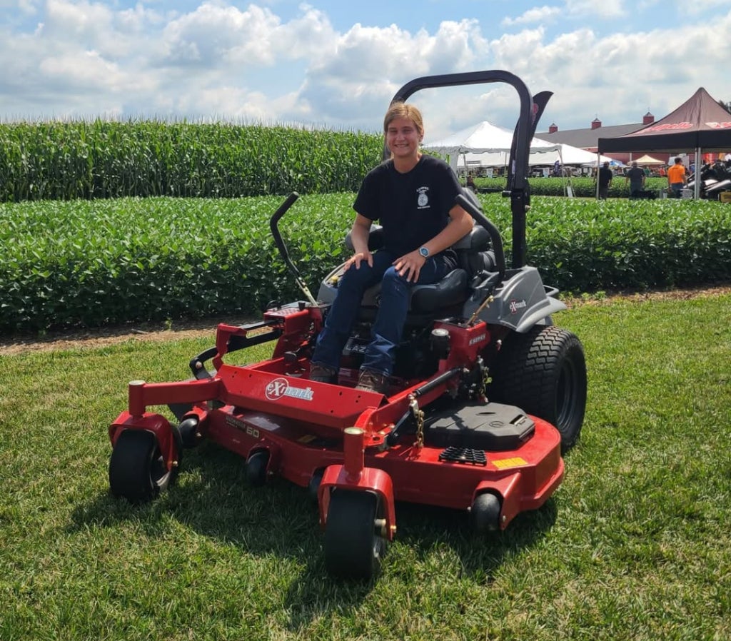 Mitchell competes at the Michigan FFA State Tractor Driving Contest.