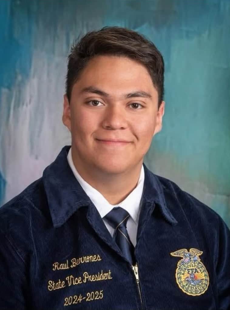 Raul Berrones Pedraza, the 2024-25 South Dakota FFA state vice president. 