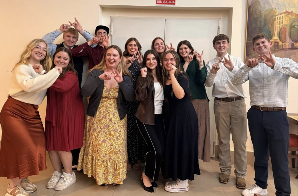 Abbey Garland and the rest of the International Leadership Seminar for State Officers travelers on the last day of the trip.