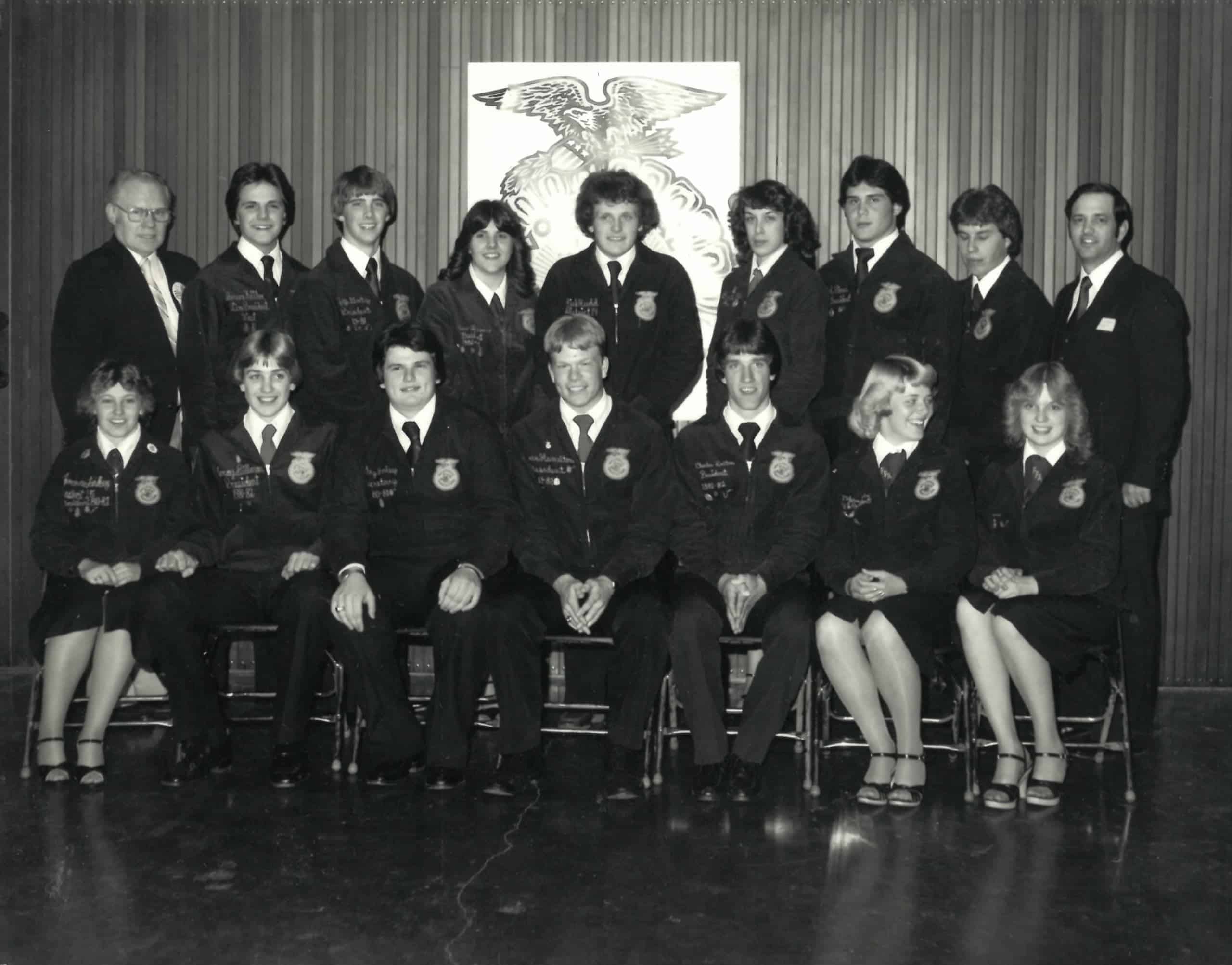 The 1981–82 Ohio FFA State Officer Team.