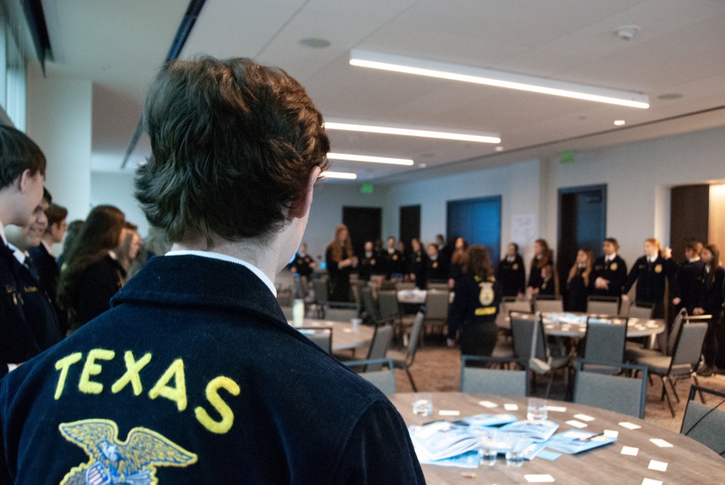 Texas FFA members at one of the Texas FFA Association’s Excellence Conferences.