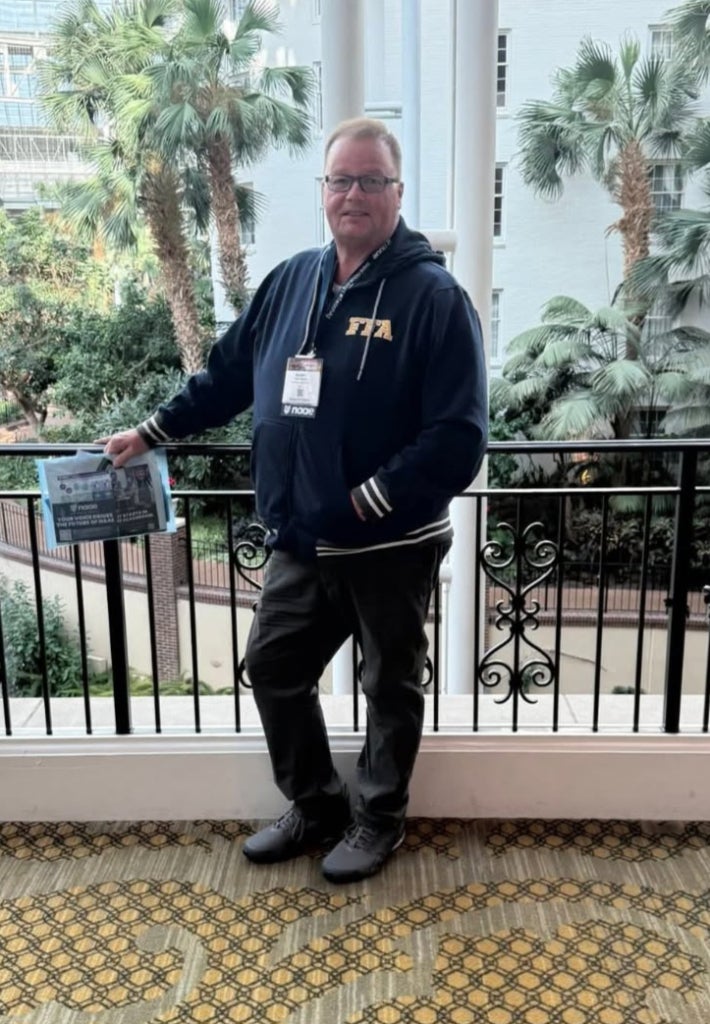 Mr. Martin smiling for a picture while attending the NAAE Conference in Nashville, Tenn. 