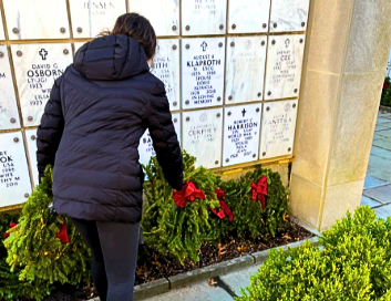 Members regularly participate in the annual Wreaths Across America event to honor our nation’s veterans.