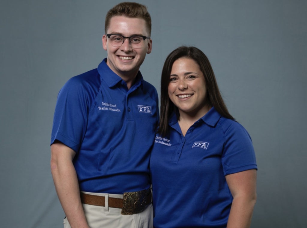 Stroud and Tatum together last summer at the ambassador training.