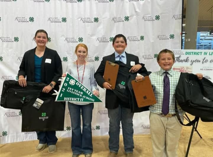 Callie Zoeller’s livestock judging team.