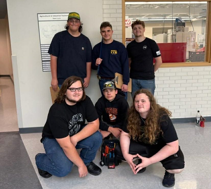 The Gillespie FFA Ag Mechanics Team represents its chapter in the career development event.