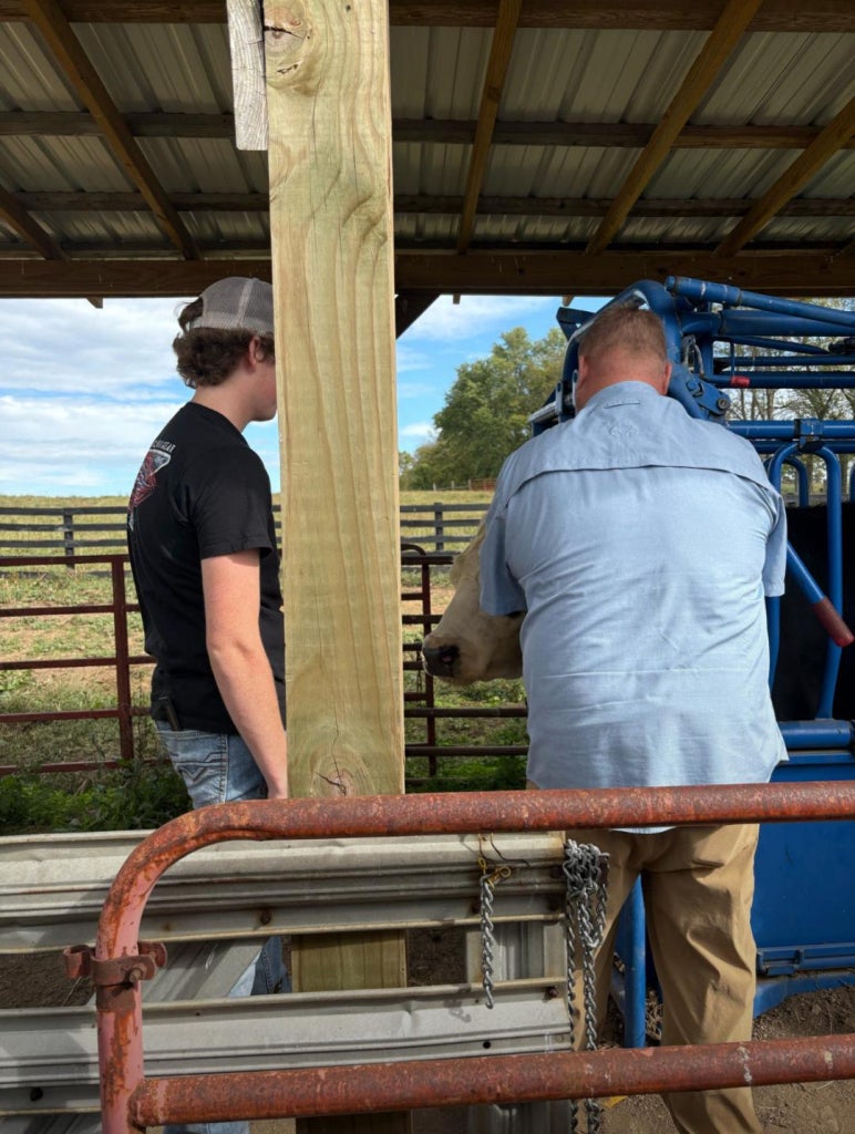 Sorrell teaches hands-on demonstrations at the Chenault Agriculture Center.