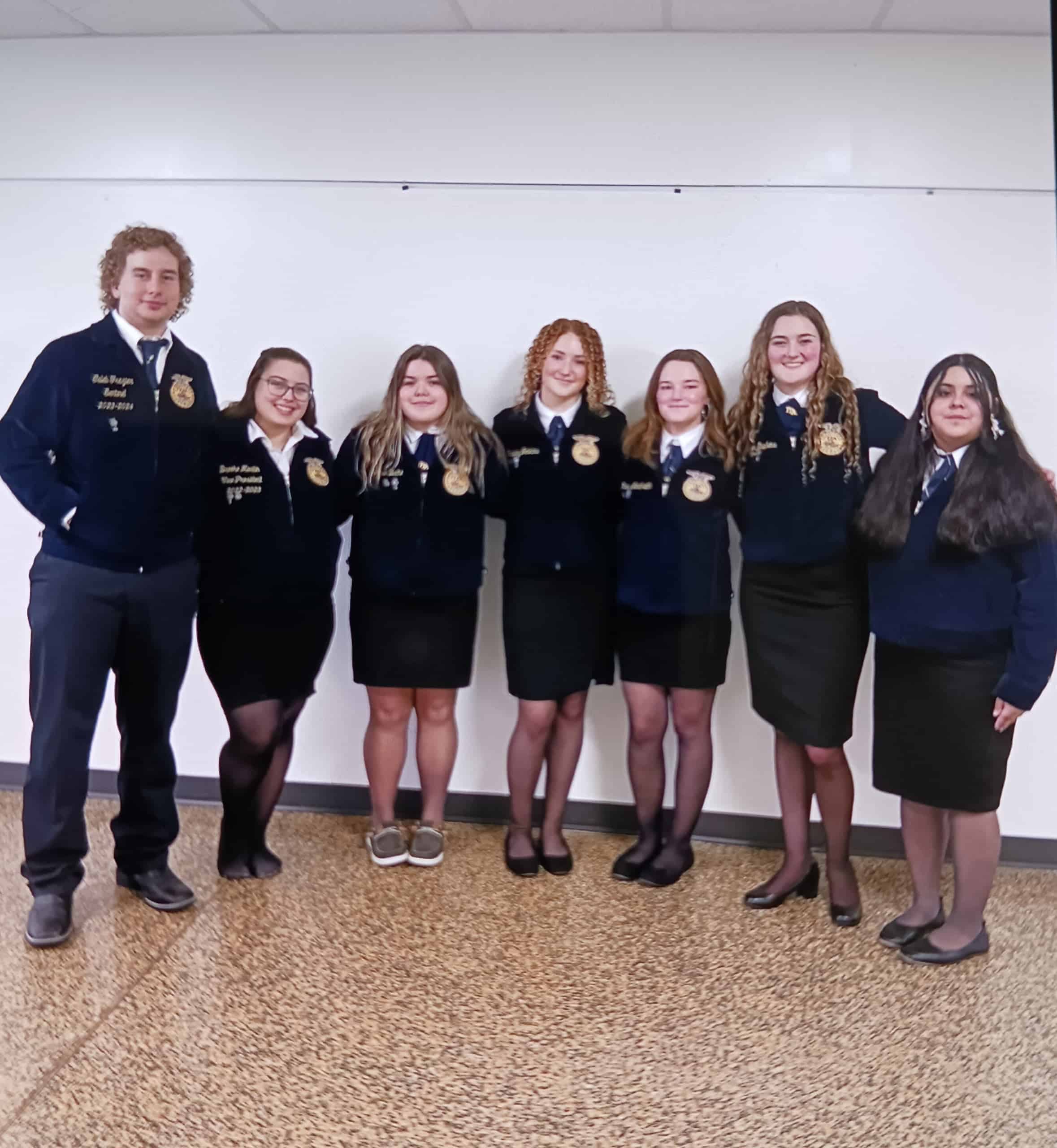 The Culpeper County FFA Chapter’s 2023-24 Officer Team.