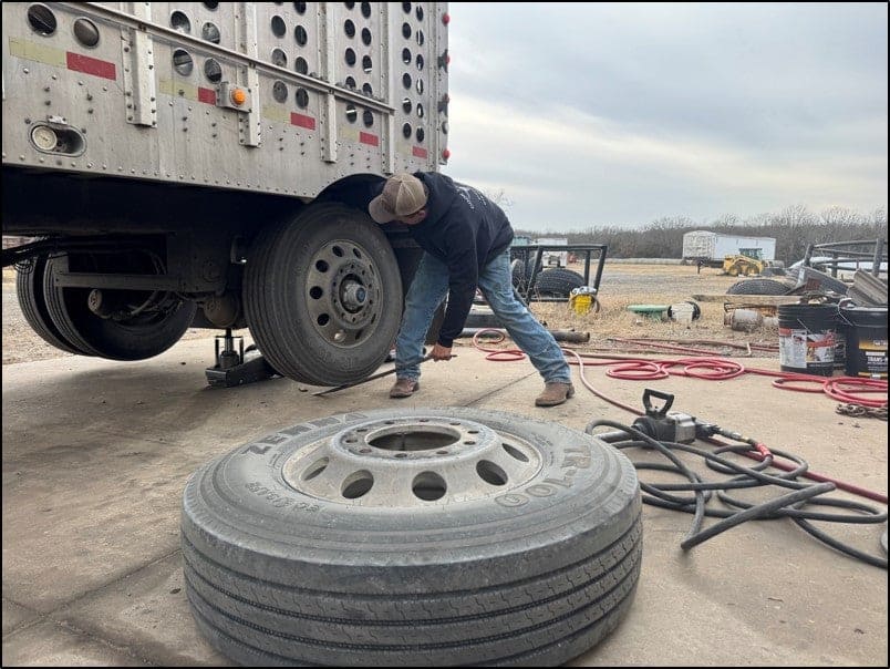 Hunter helps with routine maintenance and learns skills that will be beneficial in his future.