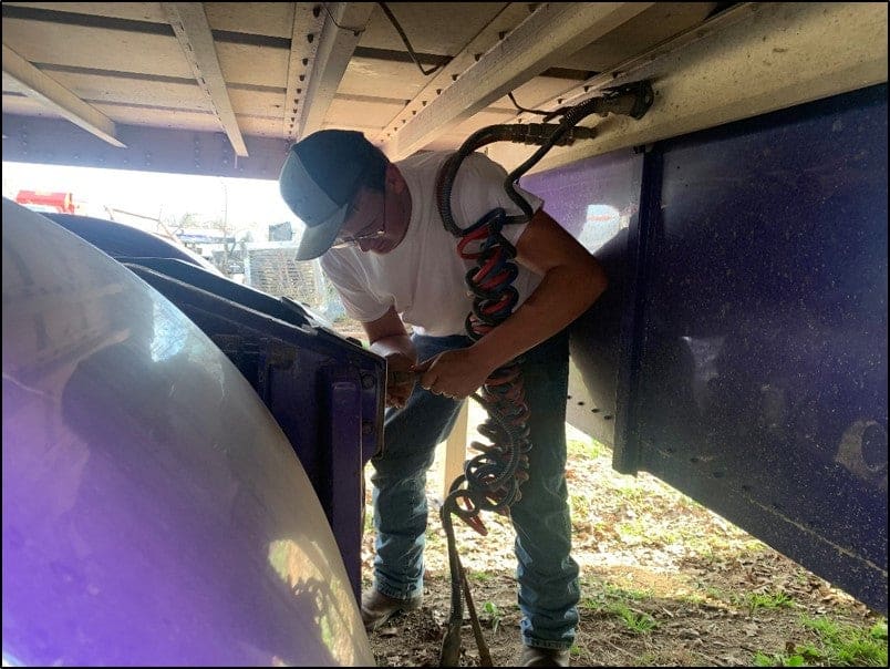 Hunter stays focused to keep up with equipment to reduce the risk of livestock loss.