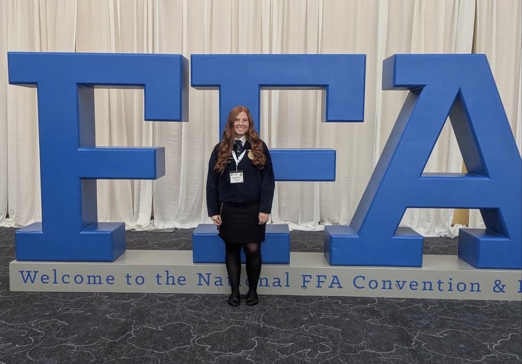 Taylor at the National FFA Convention & Expo.