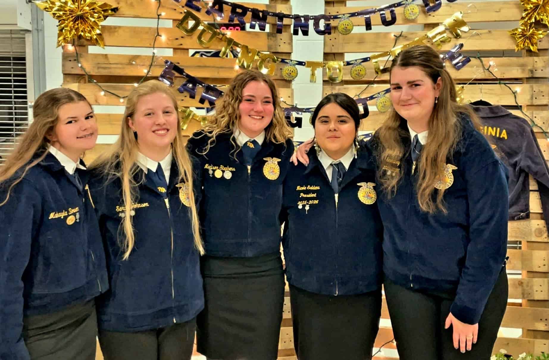 The Culpeper County FFA Chapter’s 2025-26 Officer Team.
