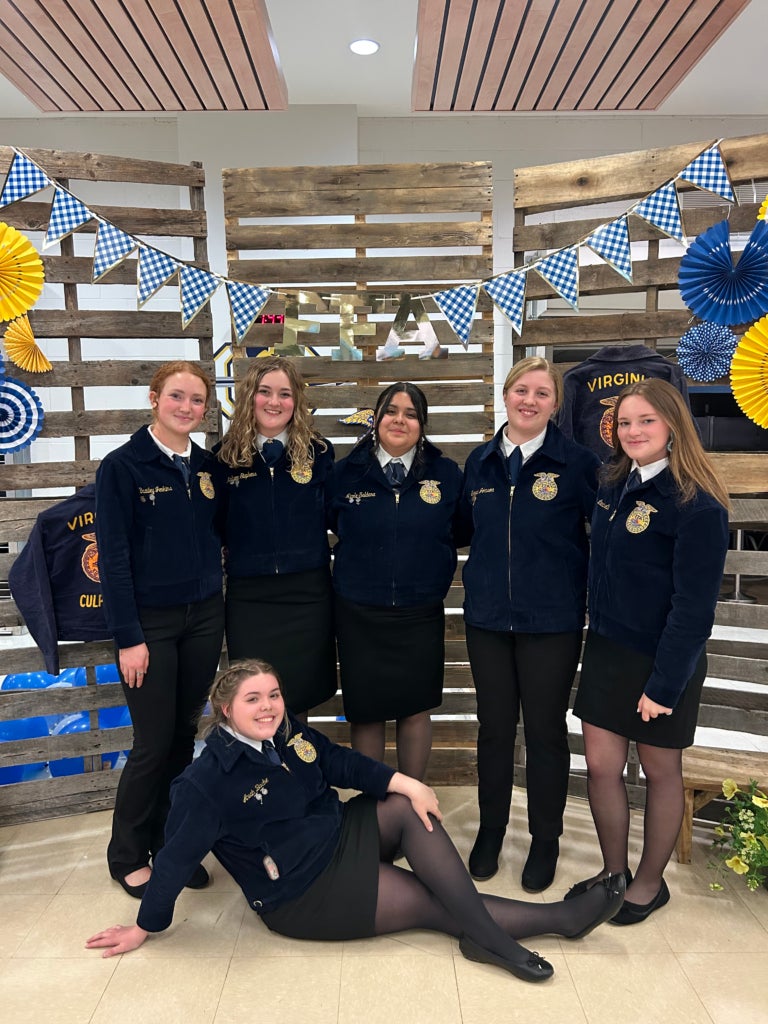 The Culpeper County FFA Chapter’s 2024-25 Officer Team.