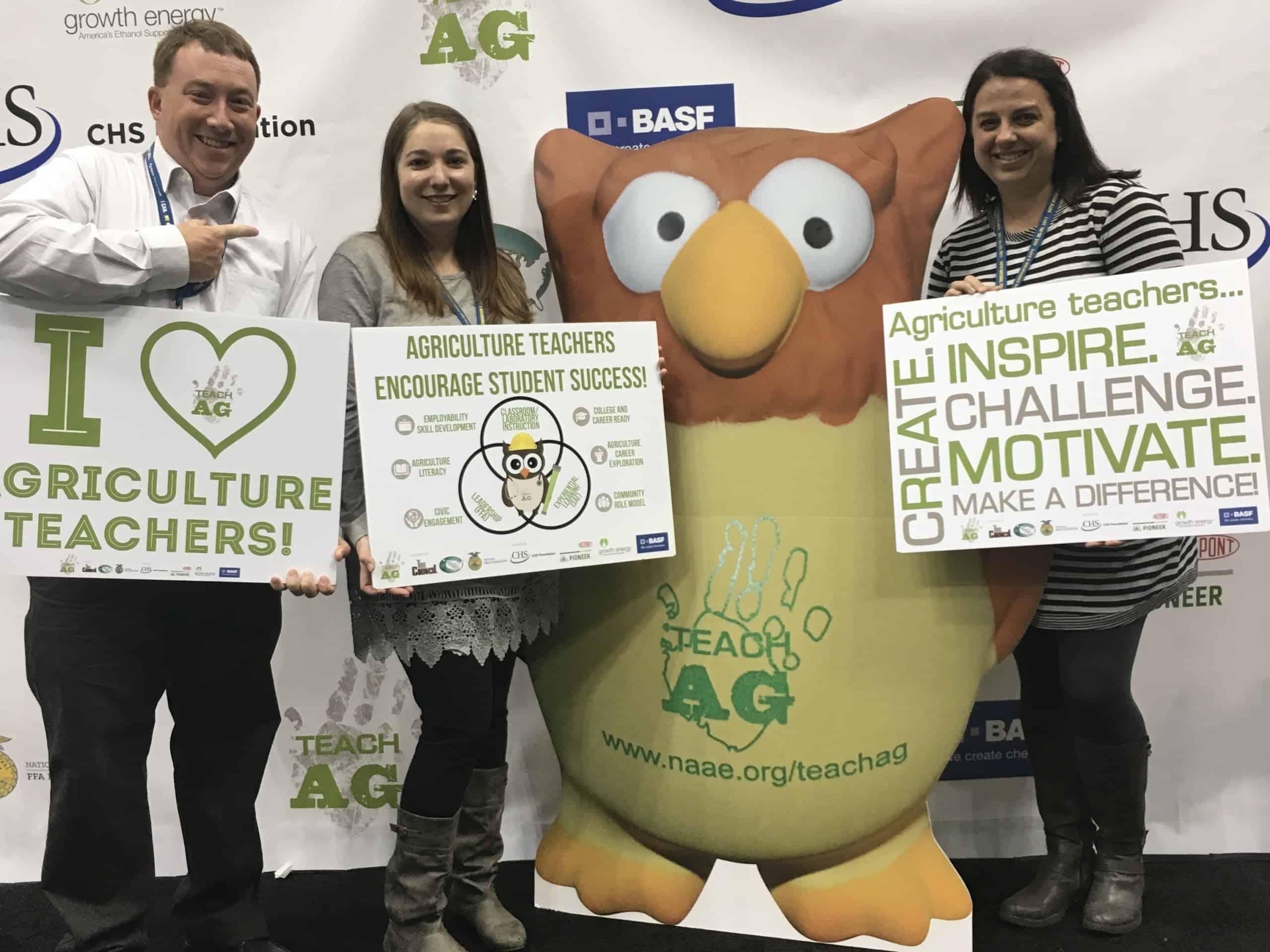 Monterey FFA advisor Tyler Vester (Dad), Former Cookeville FFA Advisor Jackie Vester (Mom) and Cookeville FFA Advisor Danielle Johnson.