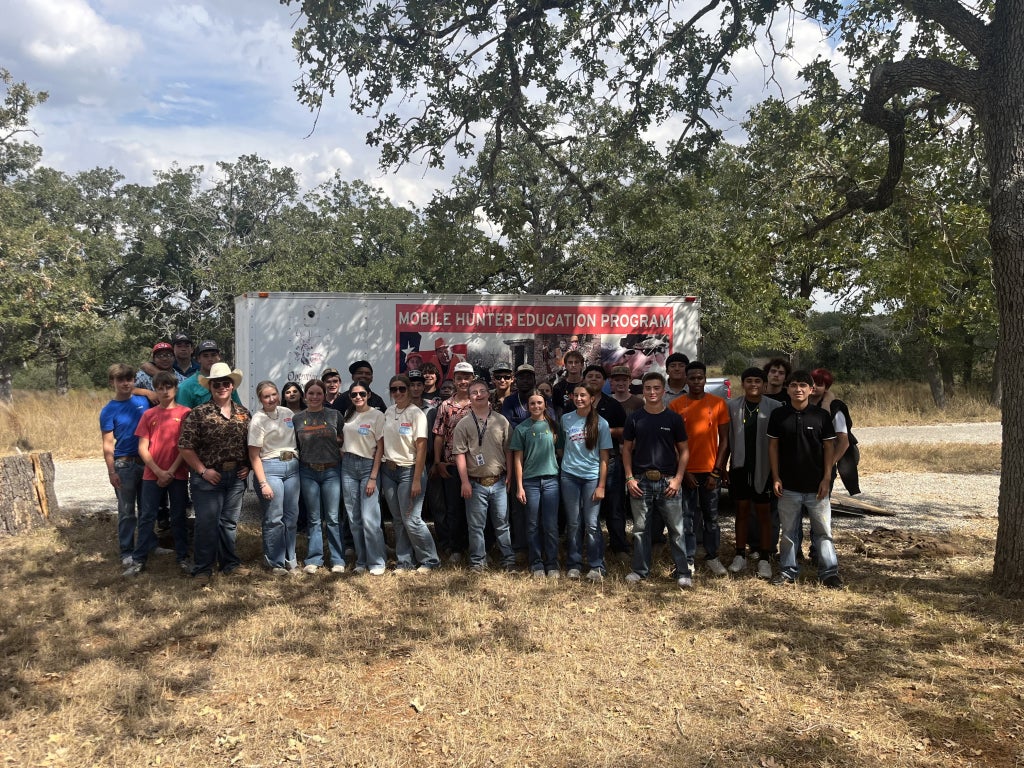 Gonzales FFA Members at the 2025 Neasloney Wildlife Field Day.