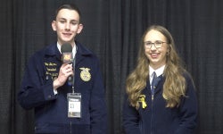 Cole Bauman interviews Ohio FFA State Reporter Sydney Beiting