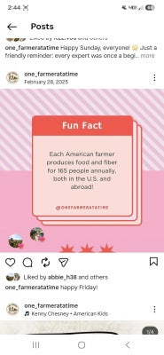 An informational post from One Farmer at a Time