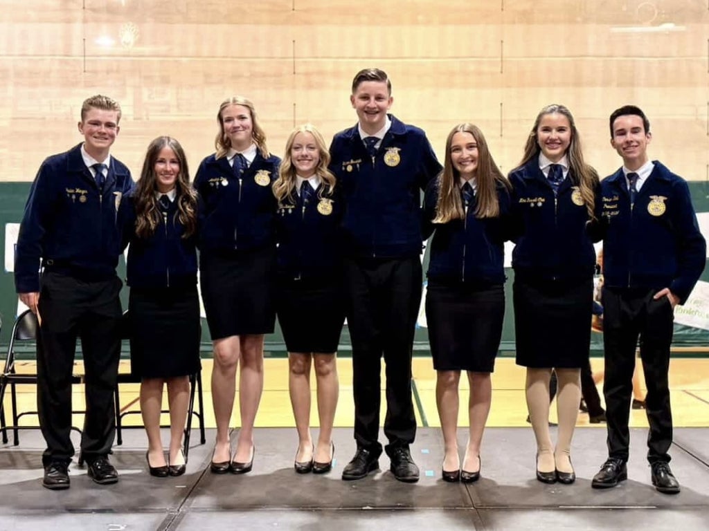 The 2026-2027 Central Region Officer Team after the Spring Meeting and Elections! (Left to Right: Jane Wenger, Karly Ritchie-Shields, Annika Don, Harper Kempen, Gannon Gossman