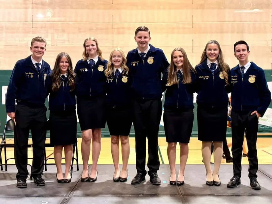 The 2026-2027 Central Region Officer Team after the Spring Meeting and Elections! (Left to Right: Jane Wenger, Karly Ritchie-Shields, Annika Don, Harper Kempen, Gannon Gossman