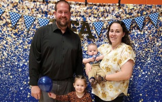 Stephanie and Jordan Donnerbauer with their children.