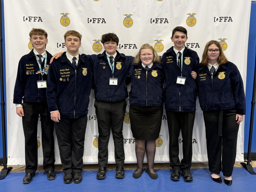 Poland FFA members pose for a picture.