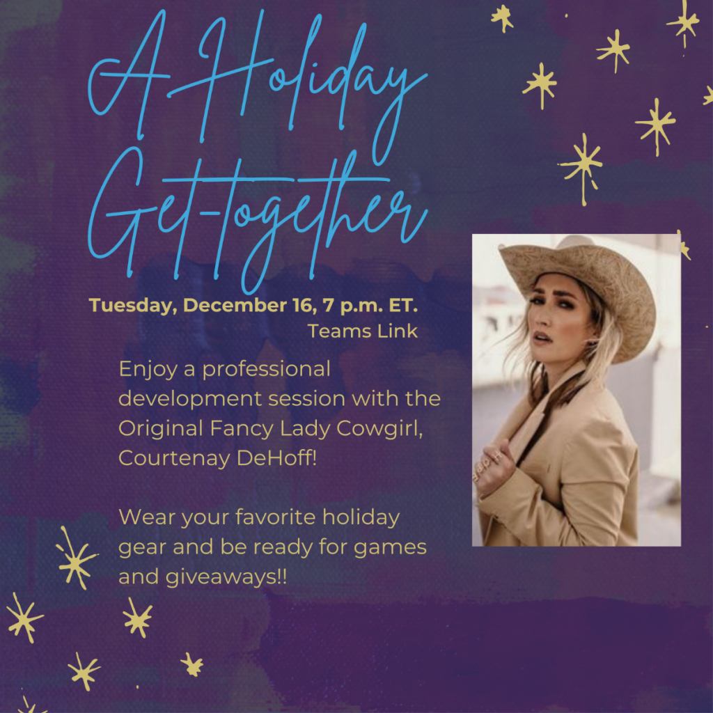 The flyer for the FFA in the USA Christmas party.
